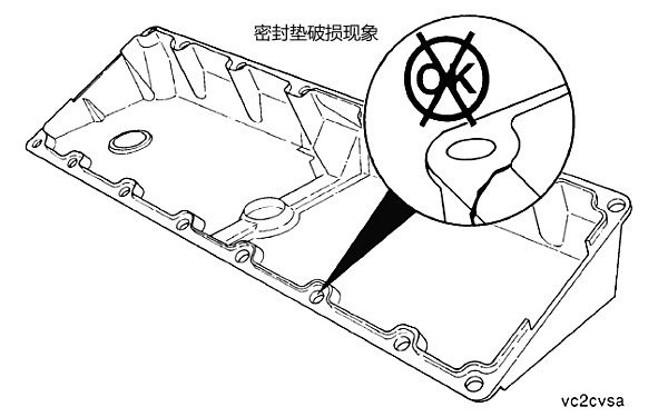 柴油機(jī)氣門室蓋墊損壞（破裂）狀態(tài).png