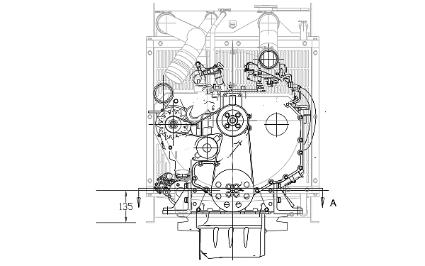 QSB3.9-G3東風康明斯發(fā)動機外形后視圖.png