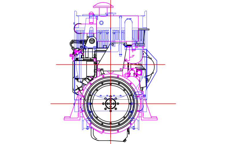 4B3.9-G2康明斯柴油發(fā)動機正視圖.png