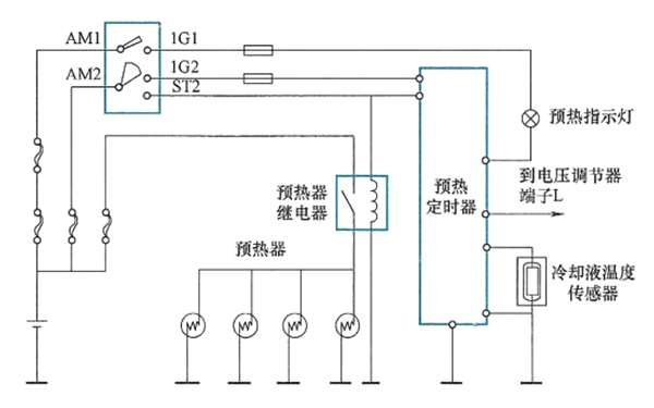 預(yù)熱器可變延時型電路-柴油發(fā)電機組.png