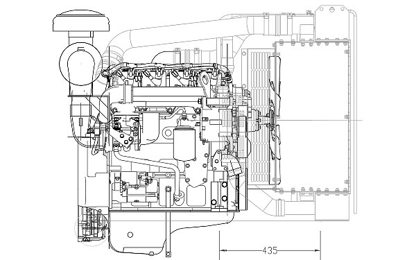 QSB3.9-G3東風康明斯發(fā)動機外形側(cè)視圖.png