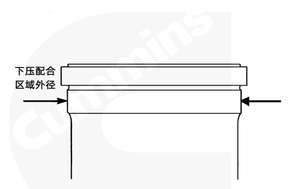 測(cè)量缸套下壓配合直徑-康明斯柴油發(fā)電機(jī)組.png