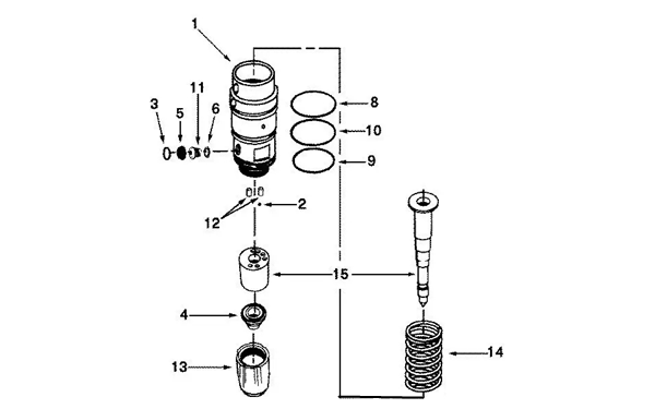 噴油器安裝零件圖-柴油發(fā)電機(jī)組.png