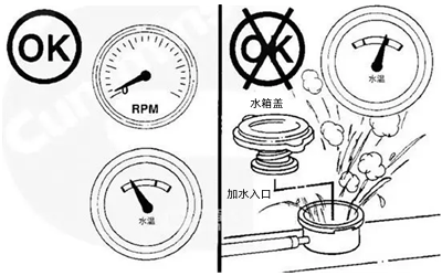 水箱冷卻液加注警示-柴油發(fā)電機(jī)組.png