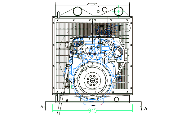 QSB6.7-G3東風康明斯發(fā)動機外形尺寸后視圖.png