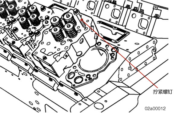 柴油機(jī)缸蓋和擰緊螺釘位置圖.png