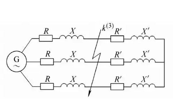 三相短路電路圖-柴油發(fā)電機組.png