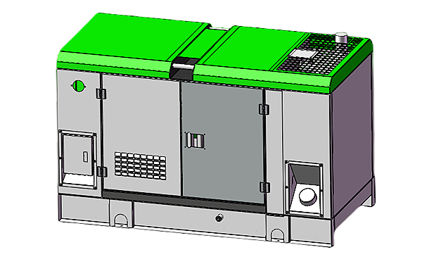 靜音型發(fā)電機(jī)組軸測圖.png