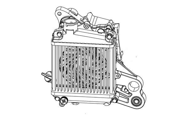 水箱散熱器主視圖-康明斯柴油發(fā)電機(jī)組.png