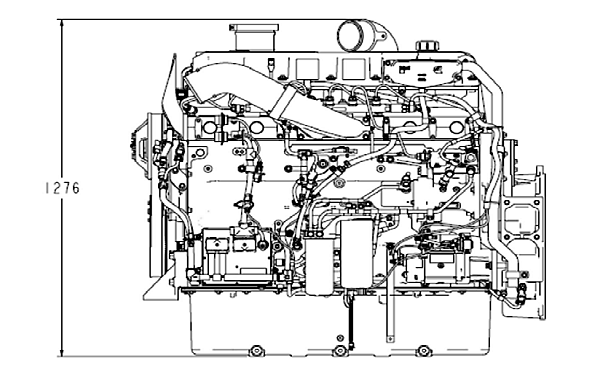 6ZTAA13-G2東風(fēng)康明斯發(fā)動(dòng)機(jī)外形尺寸側(cè)視圖.png