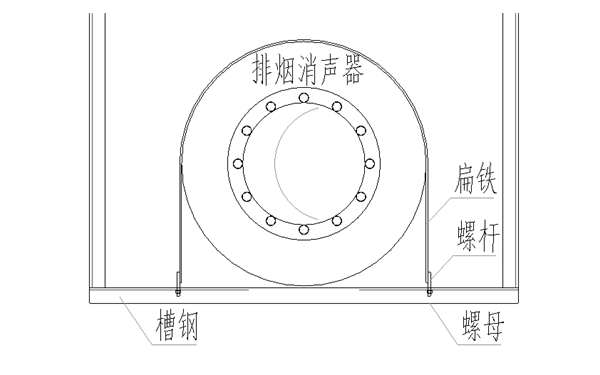 消音器支架安裝-柴油發(fā)電機組.png