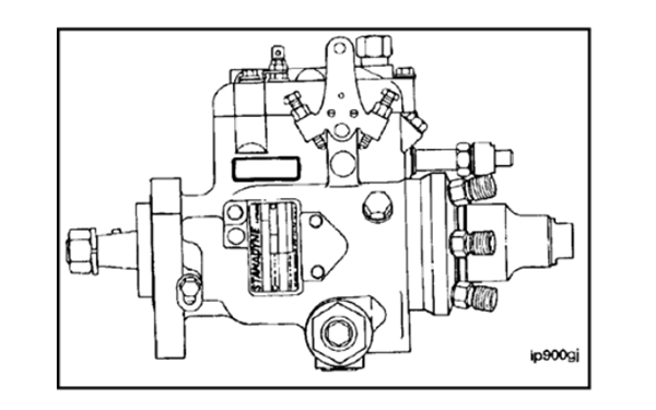 Stanadyne DB4泵銘牌位置圖-康明斯柴油發(fā)電機(jī)組.png