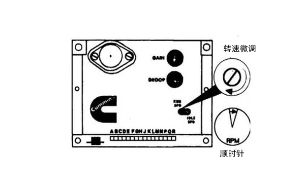 調(diào)速板調(diào)整示意圖-康明斯柴油發(fā)電機(jī)組.png