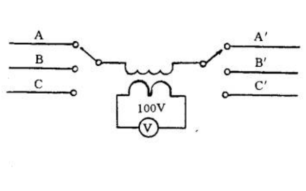 發(fā)電機單相相位核對試驗接線.png