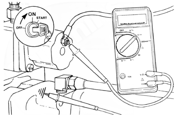 電壓檢查-柴油發(fā)電機熄火電磁閥維修.png