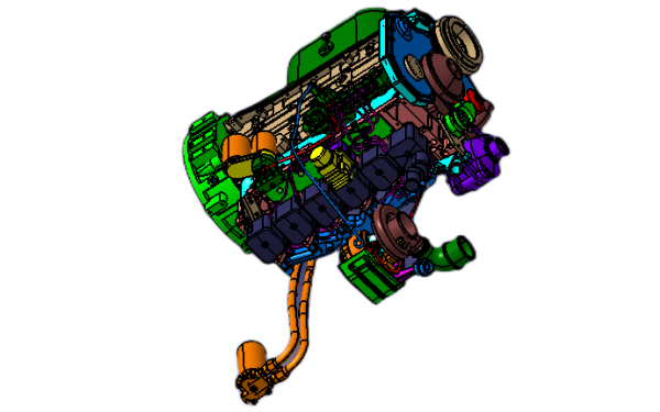 康明斯6BT柴油發(fā)動機3D模型.png